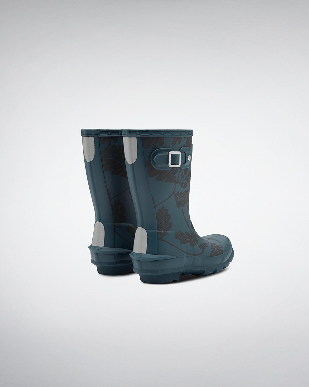 Botas De Agua Hunter Niños Azules Original Big National Trust Print 180346-USB